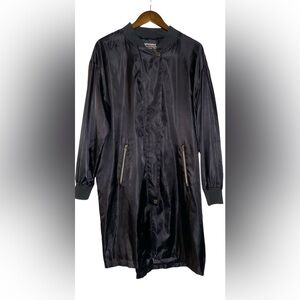 Victoria Secret Sport Anorak Exercise Windbreaker Jacket Women S‎ Black Raincoat